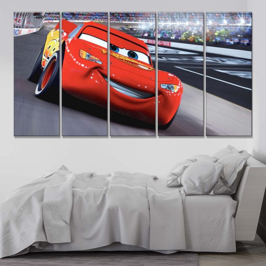 Lightning McQueen Disney Cars 7 Leinwandbilder – Bild 2