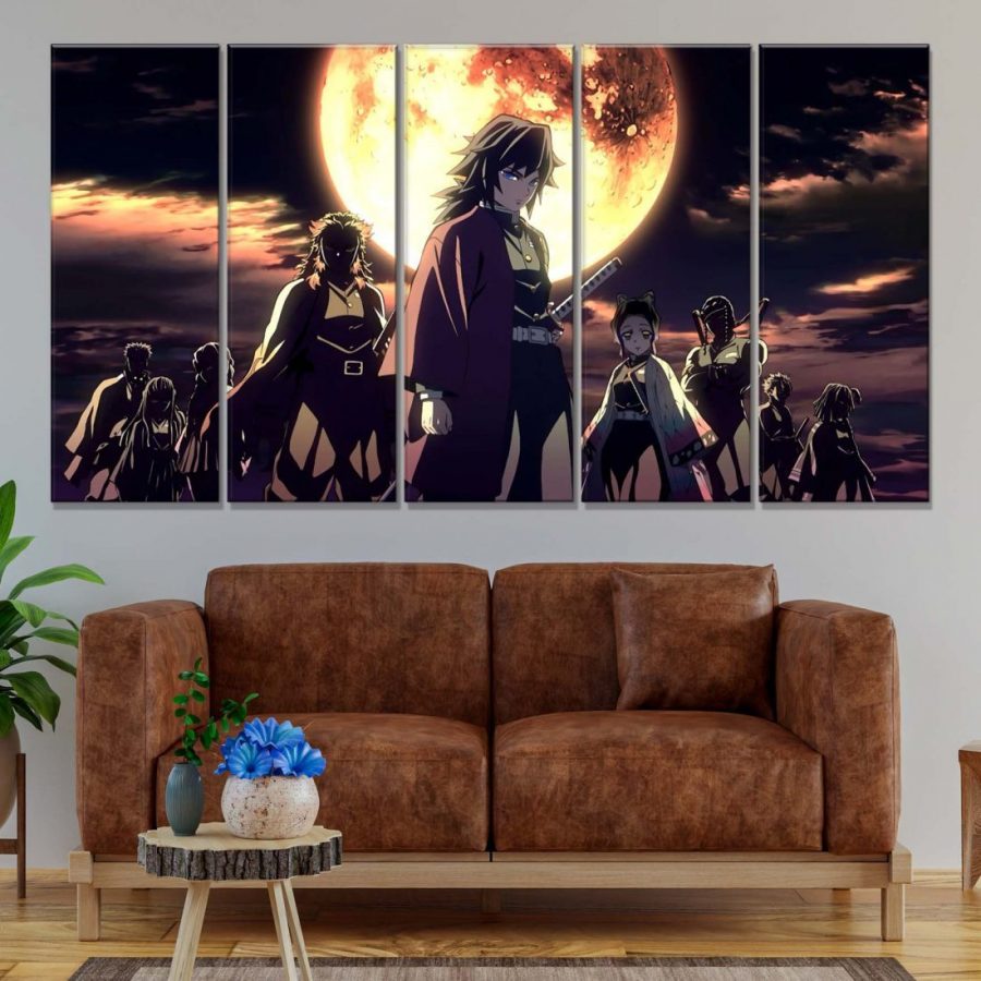 Demon Slayer Kimetsu No Yaiba Alle Charaktere 2 Leinwandbilder – Bild 2