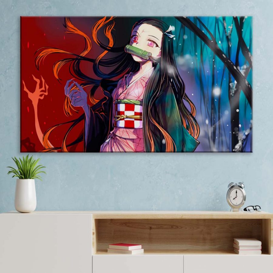 Nezuko Demon Slayer Kimetsu No Yaiba 6 Leinwandbilder – Bild 3