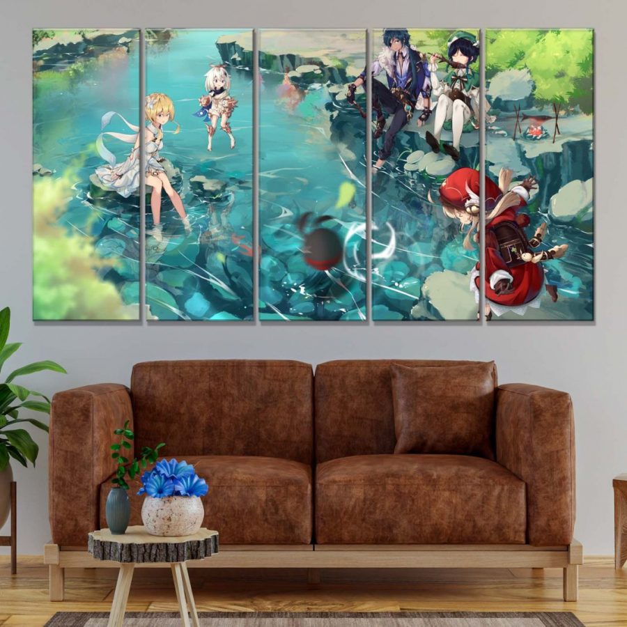 Genshin Impact Alle Charaktere 8 Leinwandbilder – Bild 2