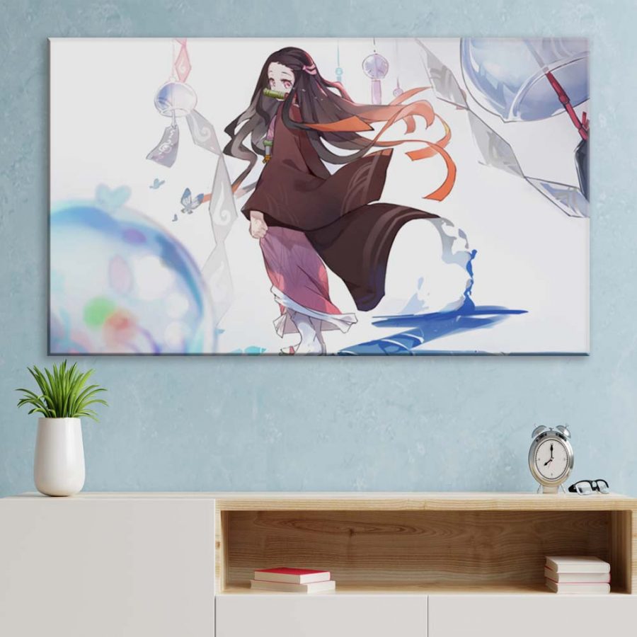 Nezuko Demon Slayer Kimetsu No Yaiba 7 Leinwandbilder – Bild 3