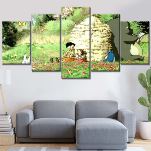 Mein Nachbar Totoro Alle Charaktere 10 Leinwandbilder