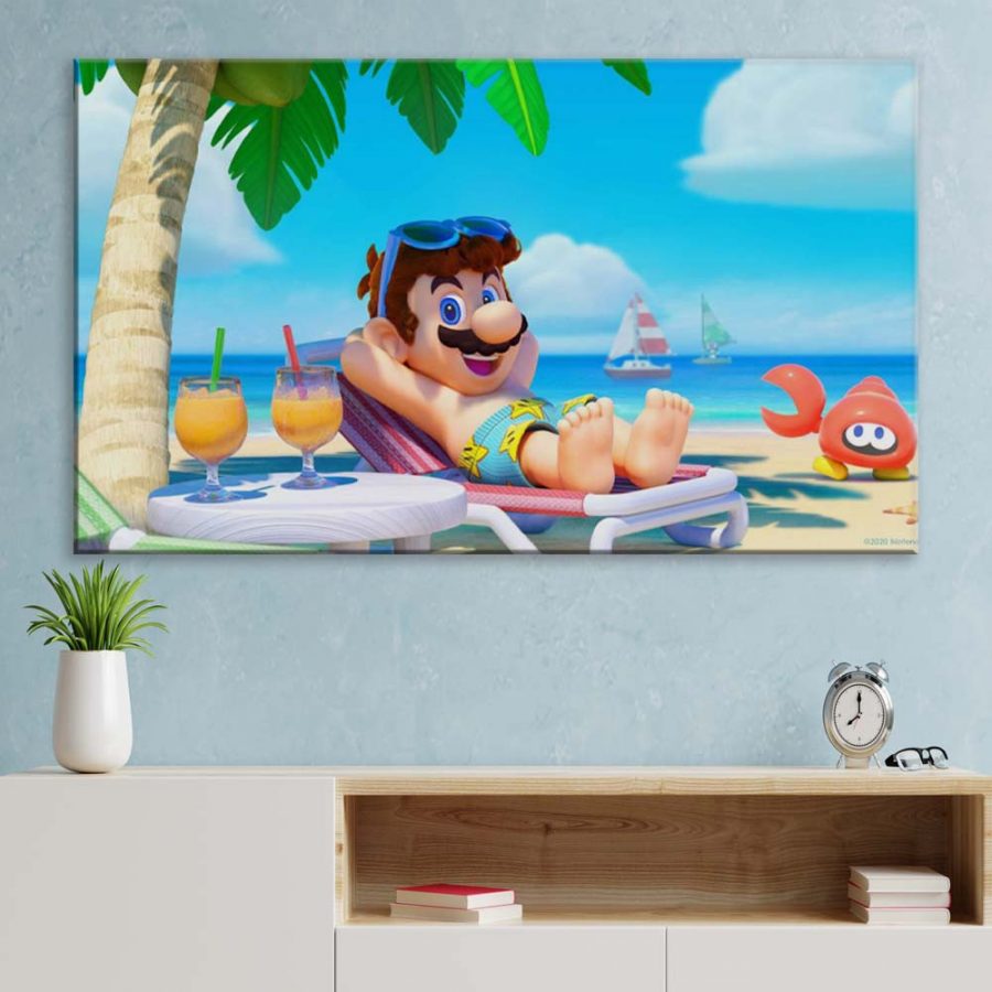 Mario am Strand Super Mario 30 Leinwandbilder – Bild 3