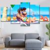Mario am Strand Super Mario 30 Leinwandbilder
