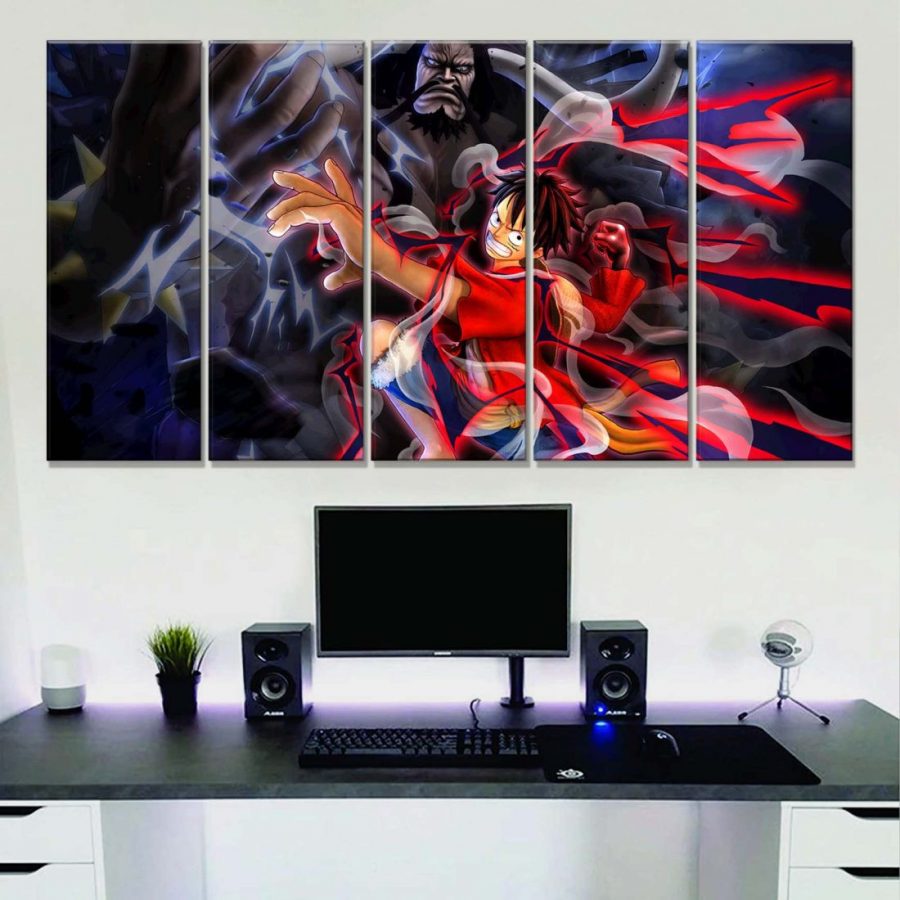 One Piece Luffy und Kaido 14 Leinwandbilder – Bild 2