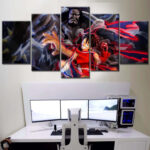 One Piece Luffy und Kaido 14 Leinwandbilder