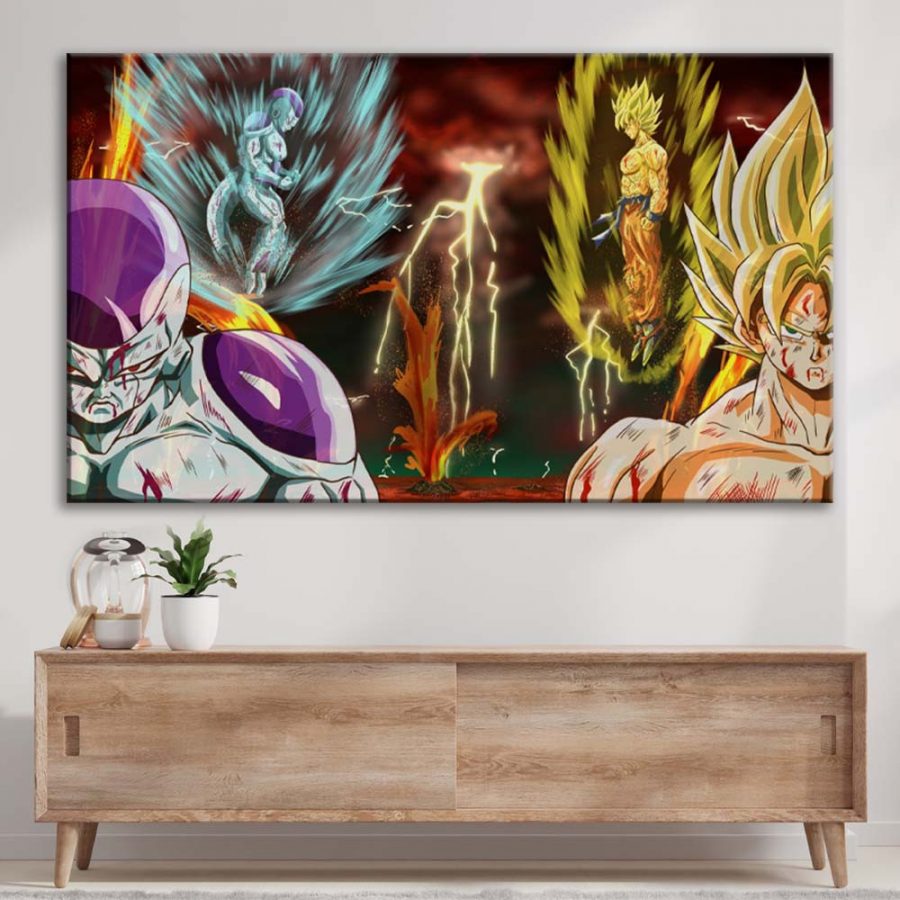 Freezer et Goku Dragon Ball Leinwandbilder – Bild 3