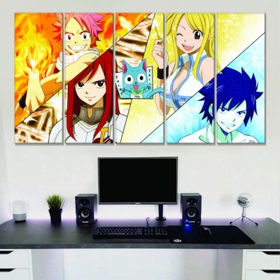 Alternative view of Fairy Tail Alle Charaktere 11 Leinwandbilder