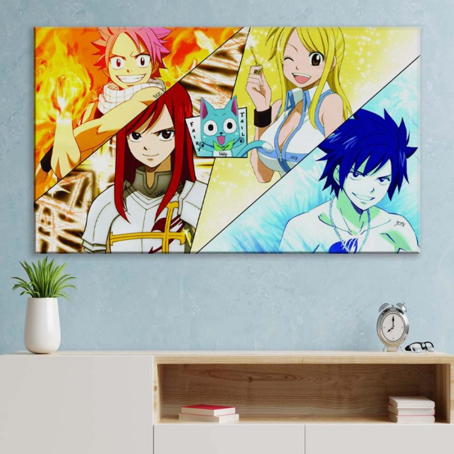 Fairy Tail Alle Charaktere 11 Leinwandbilder – Bild 3