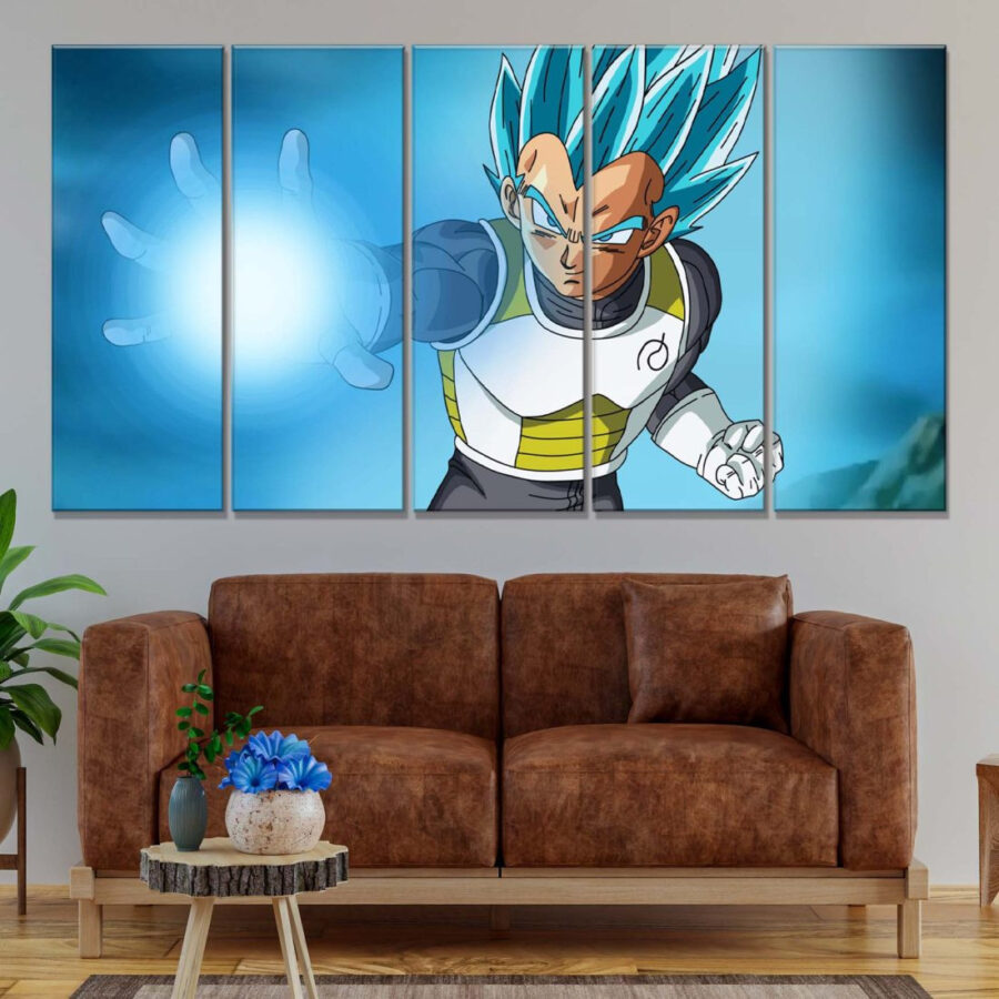 Dragon Ball Z Vegeta Blaue Leinwandbilder – Bild 2