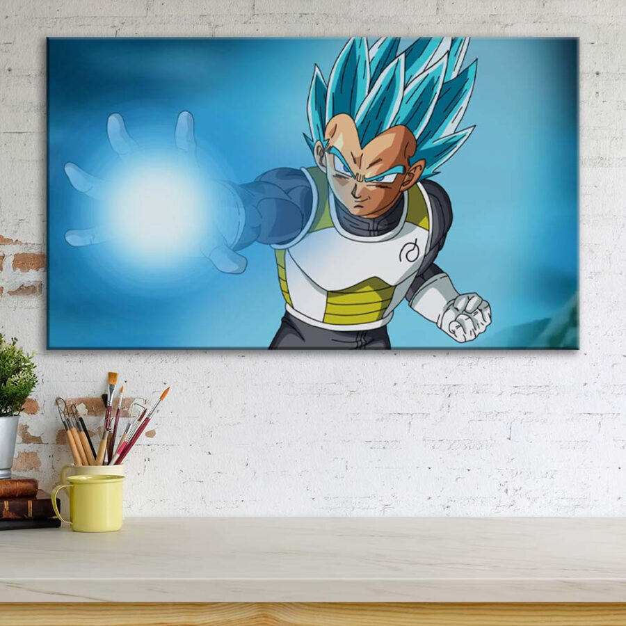 Dragon Ball Z Vegeta Blaue Leinwandbilder – Bild 3
