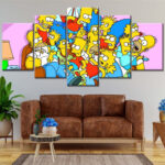 Die Simpsons Alle Charaktere 22 Leinwandbilder