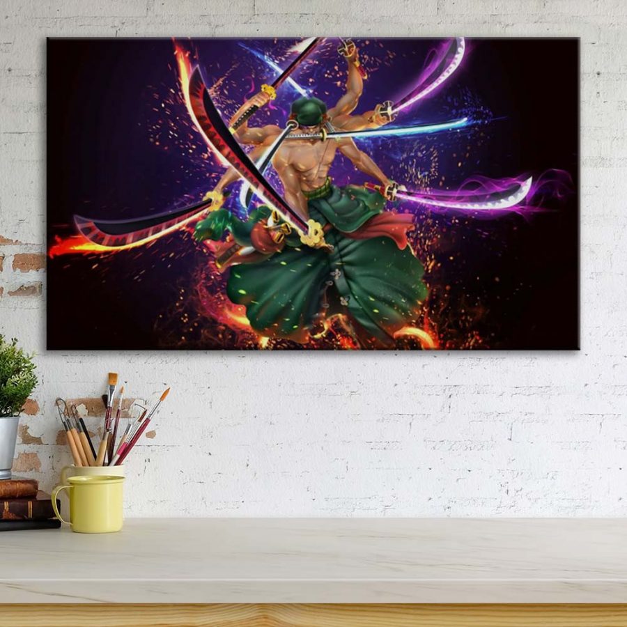 One Piece Zoro 91001 Leinwandbilder – Bild 3