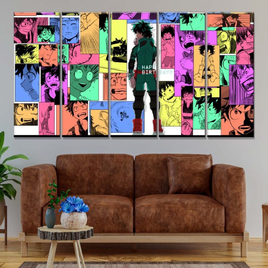 My Hero Academia Alle Charaktere 4 Leinwandbilder – Bild 2