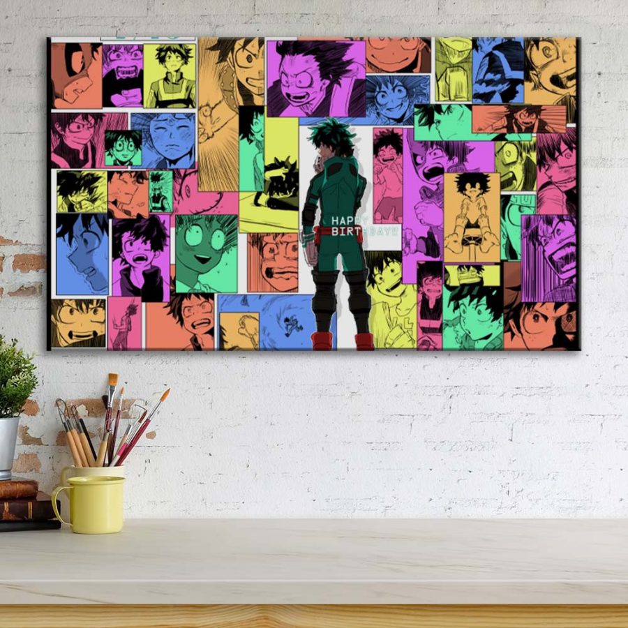My Hero Academia Alle Charaktere 4 Leinwandbilder – Bild 3