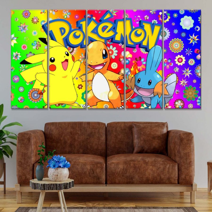 Pokemon Alle Charaktere 39 Leinwandbilder – Bild 2