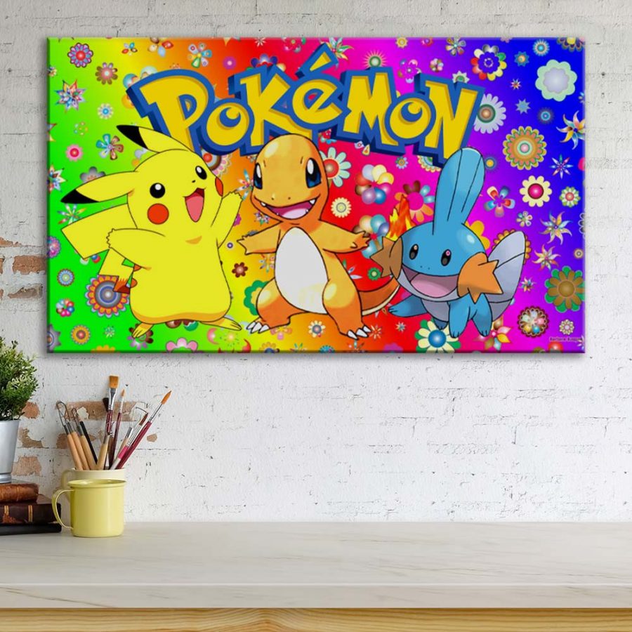 Pokemon Alle Charaktere 39 Leinwandbilder – Bild 3
