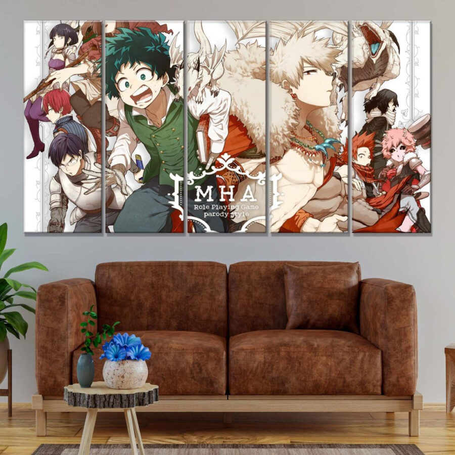 My Hero Academia Alle Charaktere 10 Leinwandbilder – Bild 2