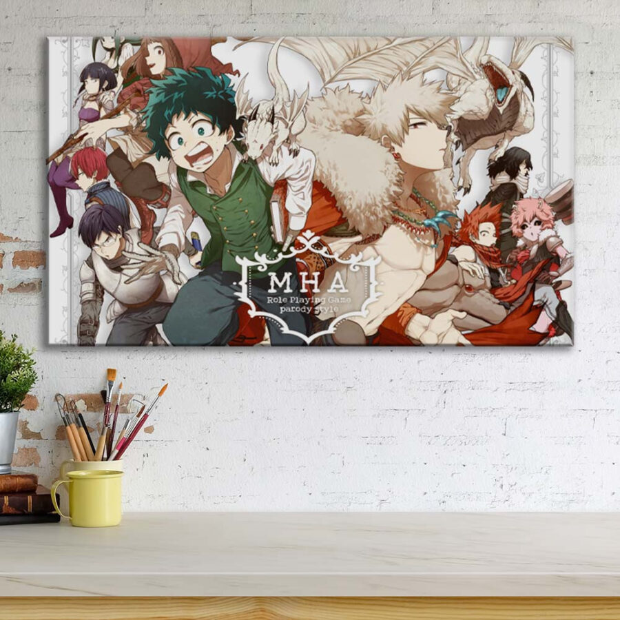 My Hero Academia Alle Charaktere 10 Leinwandbilder – Bild 3