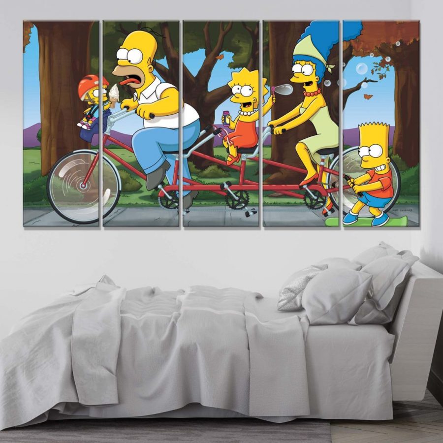 Die Simpsons 4 Leinwandbilder – Bild 2