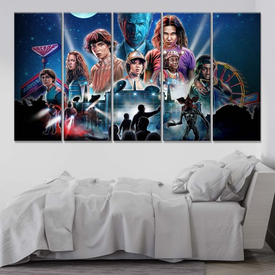 Stranger Thing Alle Charaktere 17 Leinwandbilder – Bild 2