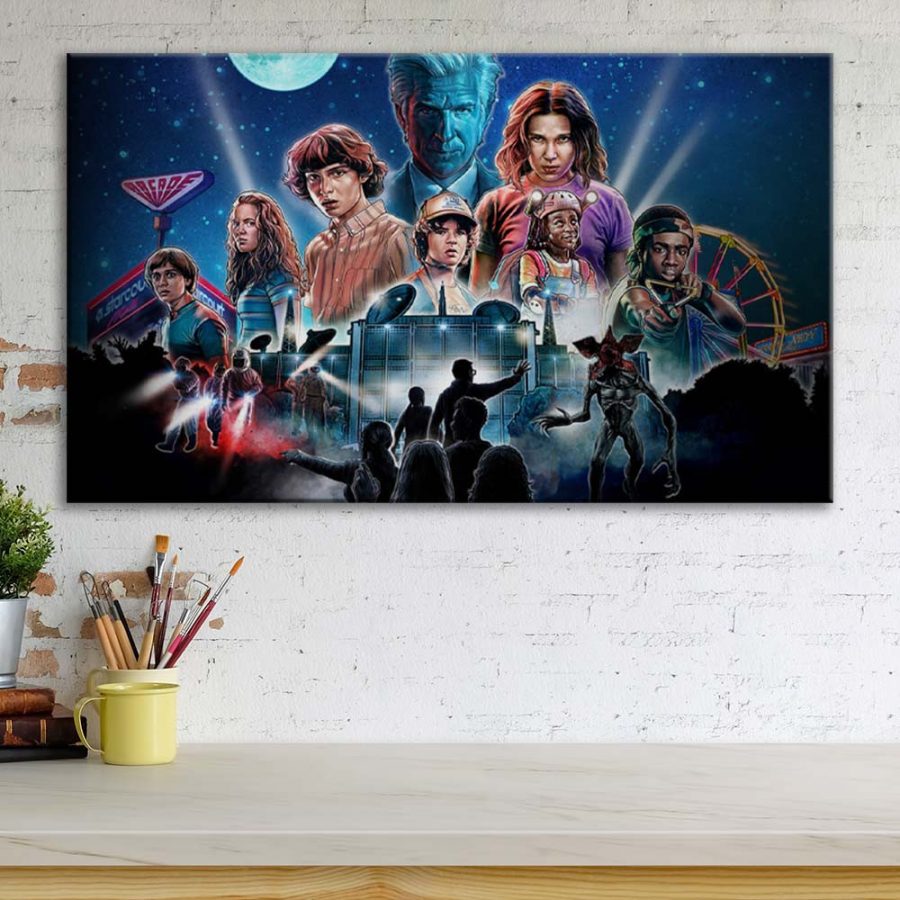 Stranger Thing Alle Charaktere 17 Leinwandbilder – Bild 3
