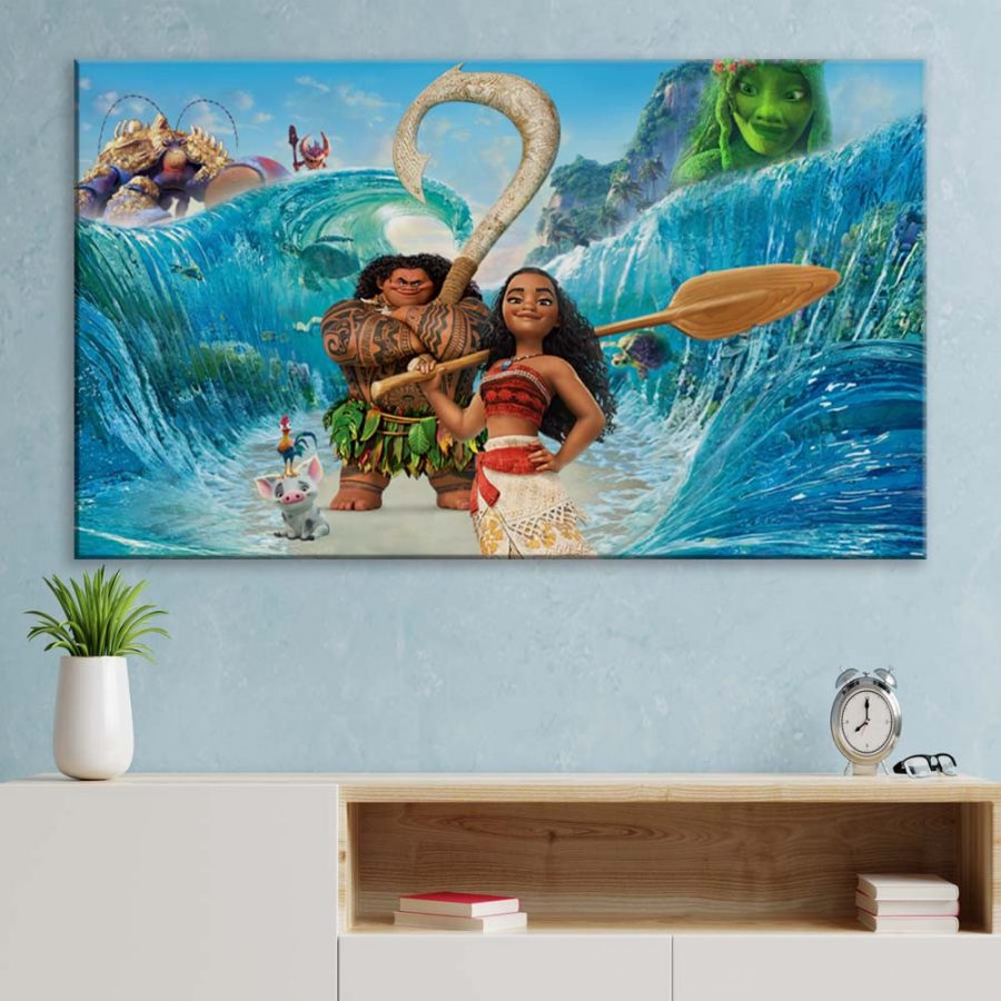 Moana Alle Charaktere 8 Leinwandbilder – Bild 3