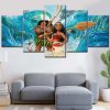 Moana Alle Charaktere 8 Leinwandbilder