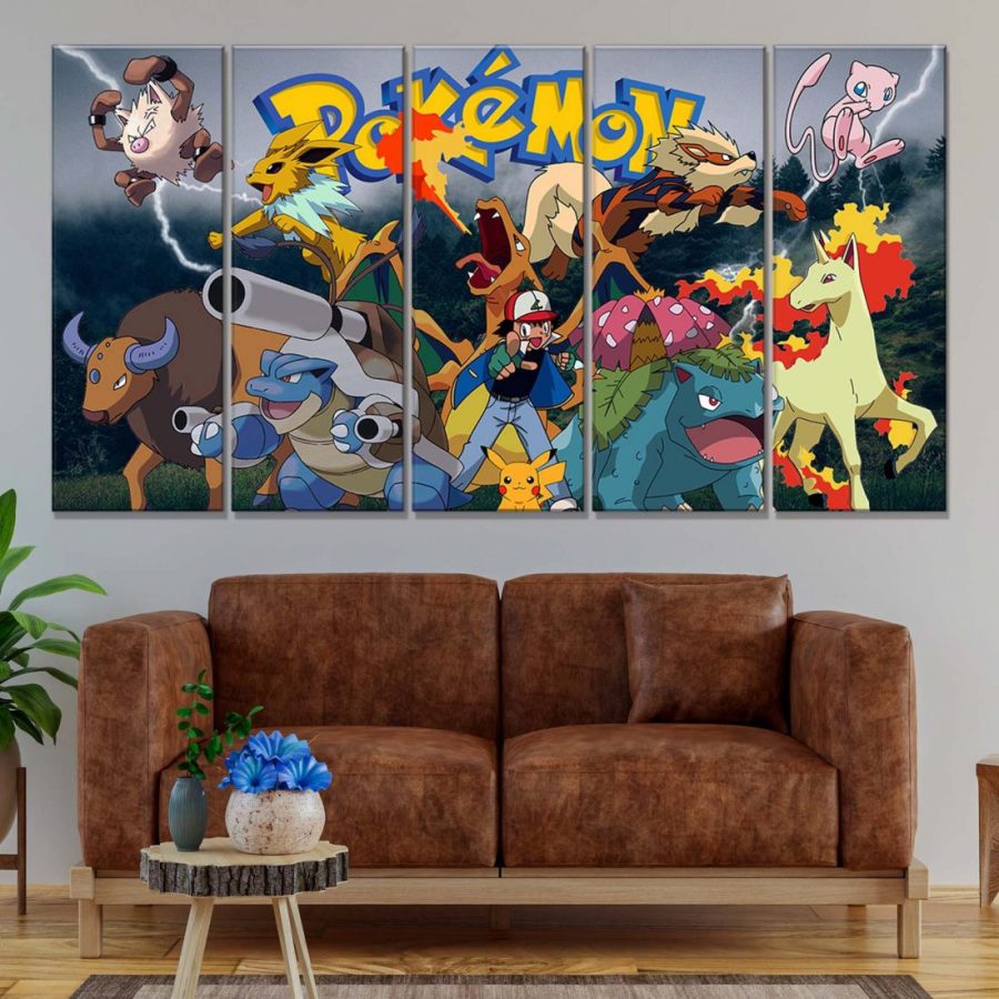 Pokemon Alle Charaktere 57 Leinwandbilder – Bild 2