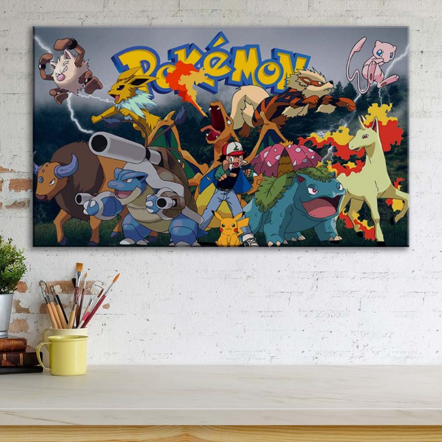 Pokemon Alle Charaktere 57 Leinwandbilder – Bild 3