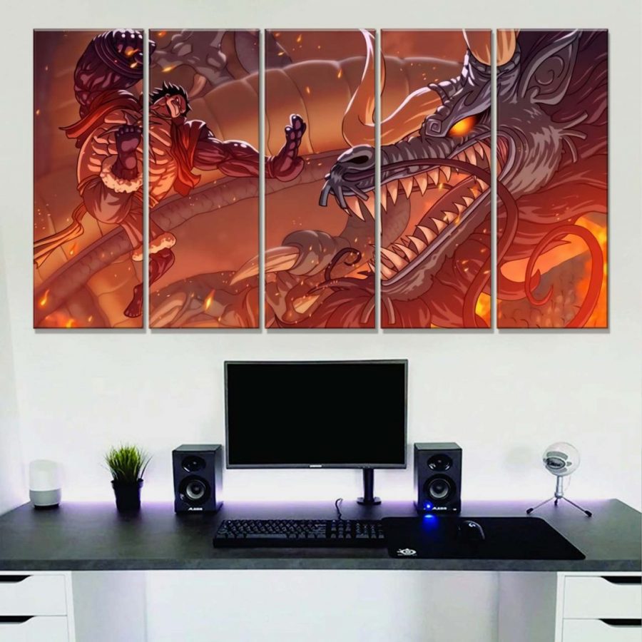 One Piece Luffy und Kaido 41 Leinwandbilder – Bild 2