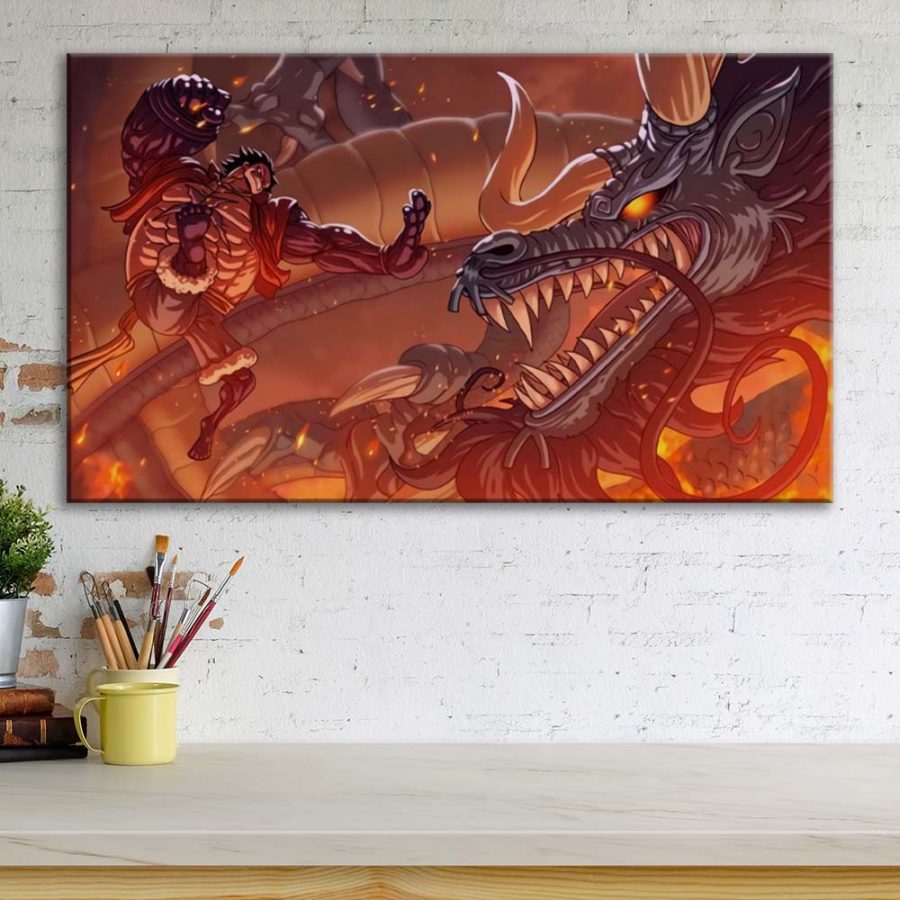 One Piece Luffy und Kaido 41 Leinwandbilder – Bild 3