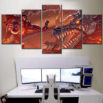 One Piece Luffy und Kaido 41 Leinwandbilder