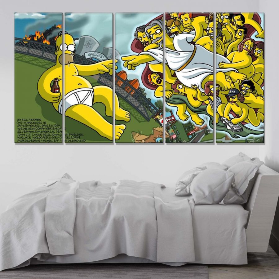 Die Simpsons Alle Charaktere 24 Leinwandbilder – Bild 2