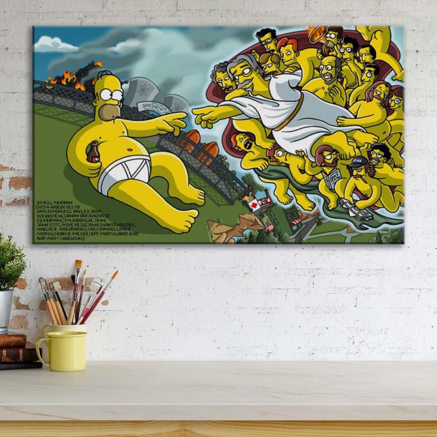 Die Simpsons Alle Charaktere 24 Leinwandbilder – Bild 3