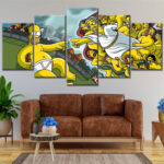 Die Simpsons Alle Charaktere 24 Leinwandbilder