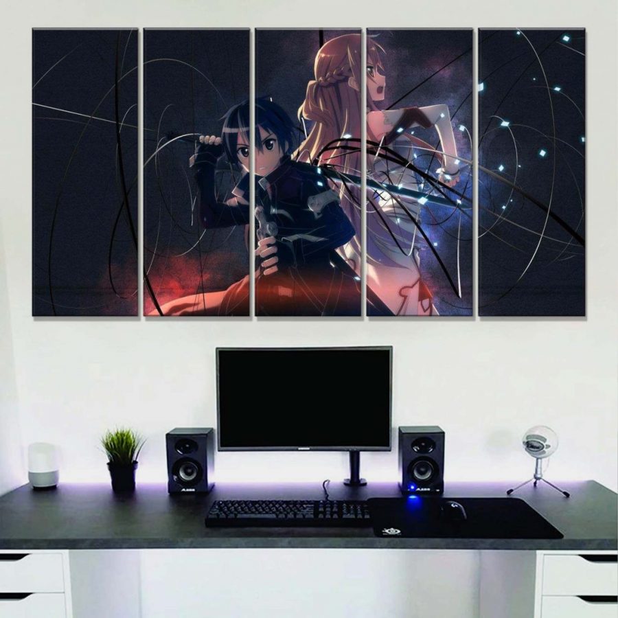 Sword Art Online Kirito und Silica 1 Leinwandbilder – Bild 2