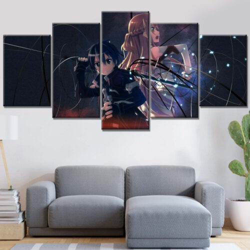 Sword Art Online Kirito und Silica 1 Leinwandbilder