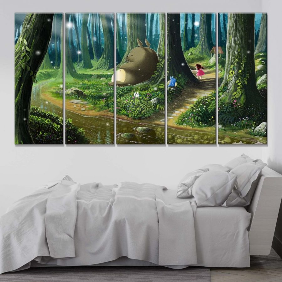 Mein Nachbar Totoro Alle Charaktere 13 Leinwandbilder – Bild 2