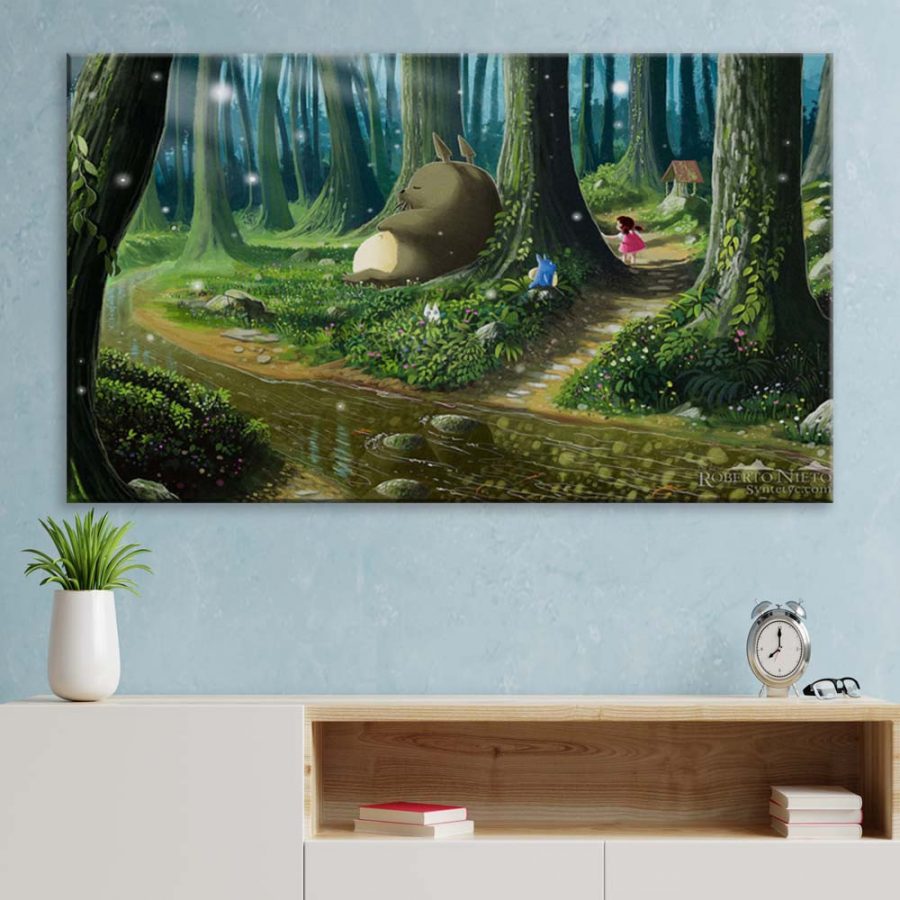 Mein Nachbar Totoro Alle Charaktere 13 Leinwandbilder – Bild 3