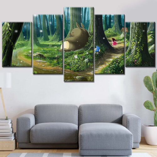 Mein Nachbar Totoro Alle Charaktere 13 Leinwandbilder