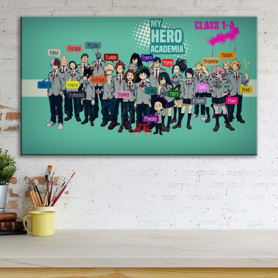 My Hero Academia Alle Charaktere 9 Leinwandbilder – Bild 3