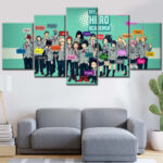 My Hero Academia Alle Charaktere 9 Leinwandbilder