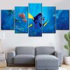 Findet Nemo Figuren 4 Leinwandbilder