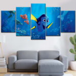 Findet Nemo Figuren 4 Leinwandbilder