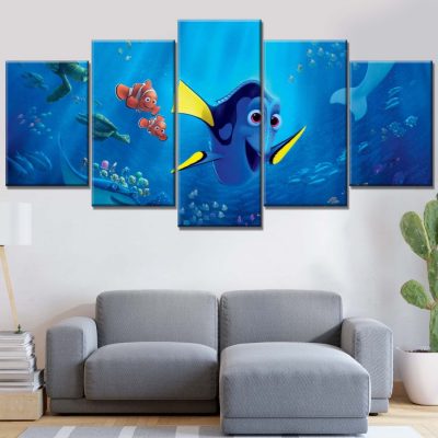 Findet Nemo Figuren 4 Leinwandbilder