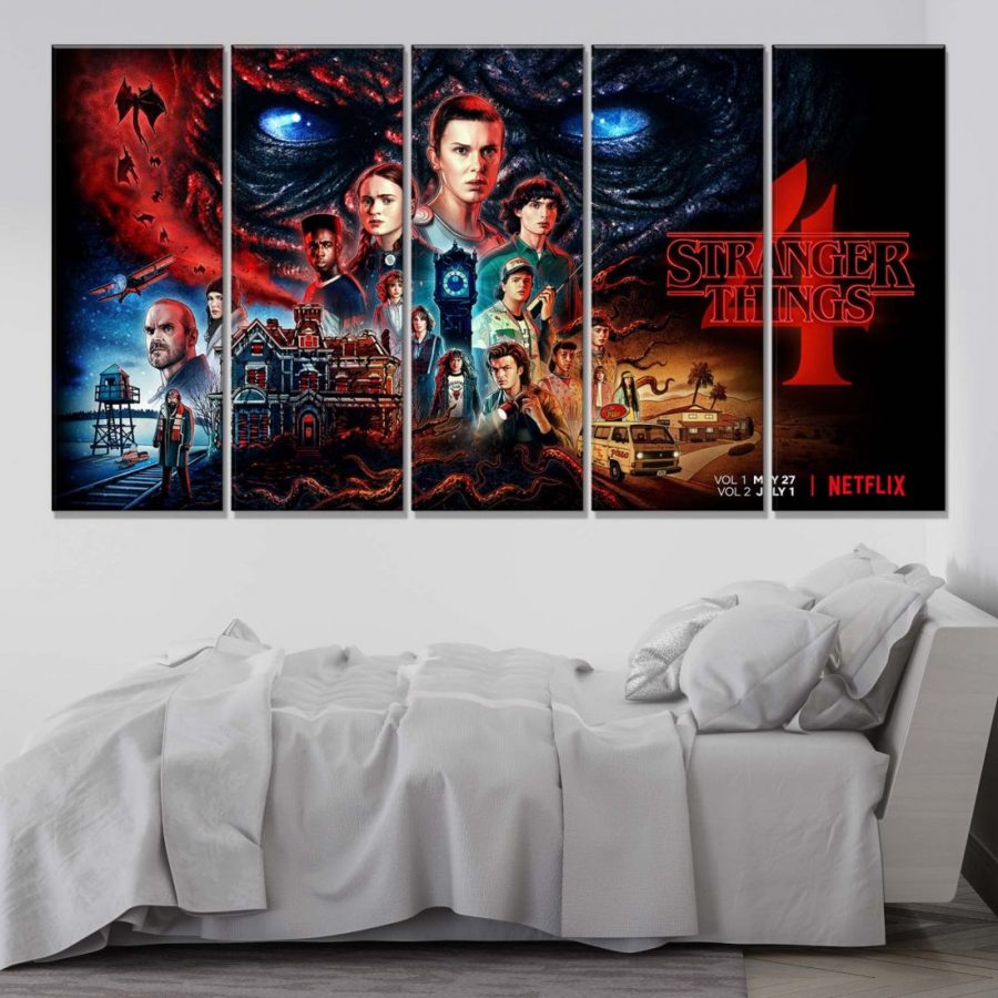 Stranger Thing Alle Charaktere 14 Leinwandbilder – Bild 2