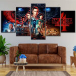 Stranger Thing Alle Charaktere 14 Leinwandbilder