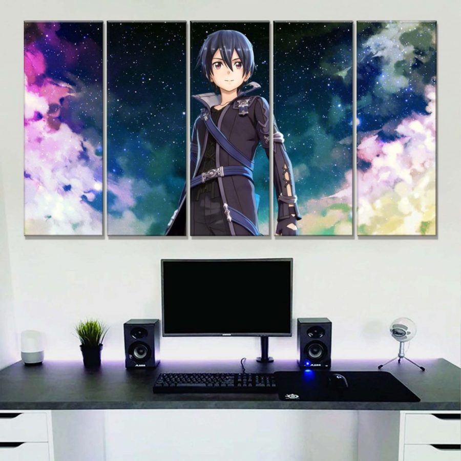Sword Art Online Kirito 5 Leinwandbilder – Bild 2
