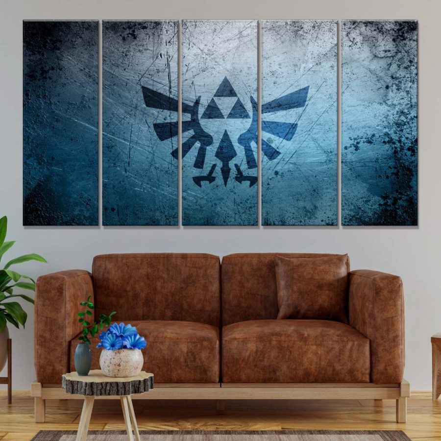 The Legend of Zelda Triforce 4 Leinwandbilder – Bild 2